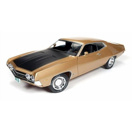 1970 Ford Torino Cobra, Gold - Auto World ERTL - 1/18 scale diecast ...