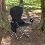 Camp & Go Heated Deluxe Quad Camp chair, Black