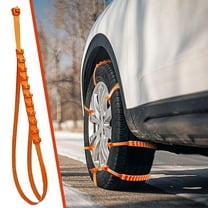KeirienCC 1 Pcs Snow Tire Chain, Reusable Portable Adjustable Plastic Non-Slip Cable Tie, Universal Emergency Tire Chains for Winter Driving, Security Chains Fit for Most Car Sedan SUV Truck