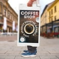 thumbnail image 5 of Jumbl A Frame Sandwich Board – 15.7 x 26” Display Sidewalk Sign with PVC Sign Protector (White), 5 of 7