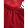 thumbnail image 6 of Sholeno Kids Boys Football Training Uniform Soccer Jersey Short Sleeve Shirts with Drawstring Mesh Red XXS, 6 of 7