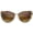 Block-Tortoise / Amber, variant on sunglassLA Unisex Women's Glam High Fashion Ultra Thin Metal Temple Cat Eye Sunglasses (Black-Silver / Lavender) - 55mm