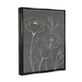 thumbnail image 5 of Stupell Industries Blossoming Flower Petals Botanical Line Doodle Drawing Graphic Art Jet Black Floating Framed Canvas Print Wall Art, Design by Elizabeth Medley, 5 of 5