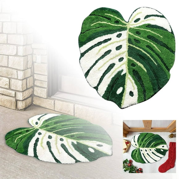 Leaf Floor Mats Non Kitchen Mat For Home Decoration Easy Clean Entry Rug Indoor Outdoor Use