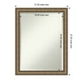 thumbnail image 6 of Amanti Art Angled Bronze Beveled Wood Wall Mirror 27.25 x 21.25 in., 6 of 10