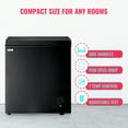 thumbnail image 4 of WANAI Black Chest Freezer Small Deep Freezer 5.0 Cu.ft Fast Freezing Freezers with 7 Temp Control, 4 of 9
