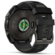 Garmin fenix® 8 47 mm, Solar Sapphire, Carbon Gray DLC Titanium with Black/Pebble Gray