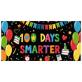 thumbnail image 3 of Colorful 100 Days Smarter Themed Banner with Balloons Books and School Elements Party Decorations Backdrop for Classroom Celebrations Student Milestones Photography Props, 3 of 7