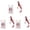 Red, variant on Pack of 6 Luminous Soft Fishing Lures with Double Hook Soft Baits Artificial Swimbait T Tail Roll Tail Slow Jigging Wobbler for Trout