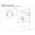 thumbnail image 2 of Kingston Brass Magellan Two Handle 4" Centerset Lavatory Faucet with Retail Pop-up, 2 of 2