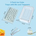 thumbnail image 4 of Mini bandeja para cubitos de hielo WEIHJMXG molde redondo 1,2 pulgadas 99 piezas, 4 of 5