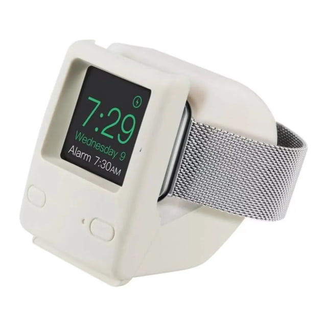 Soporte Base De Carga Inalámbrica Computadora Retro Compatible con Apple Watch Series