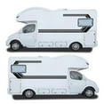 thumbnail image 4 of 2 Pcs Universal Side Sticker Long Stripe Auto Body Racing Sports Decals Body Window Decals for RV, Caravan,Truck , suitable for sports activities, gym workouts, fitness training, outdoor exercises ..., 4 of 6