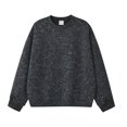 thumbnail image 3 of Grblisyd Girls Crewneck Sweatshirts Kids Fashion Loose Drop Shoulder Pullover Basic Long Sleeve Fall Winter Clothes, 3 of 6