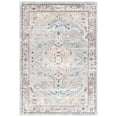 thumbnail image 2 of SAFAVIEH Bayside Rudy Oriental Polyester Machine Washable Area Rug, Sage/Gold, 5'3" x 7'6", 2 of 13