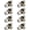 Satin Nickel, variant on Versa Door Knob Black Passage Door Handle 8 Pack by Villar Home Designs