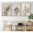 thumbnail image 2 of Beige Neutral Floral Botanical Canvas Wall Art Modern Minimalist Beige Flower Plant Painting Wall Decor Poster Print Artwork for Living Room Bedroom Bathroom Home Decortion（Only canvas）, 2 of 6