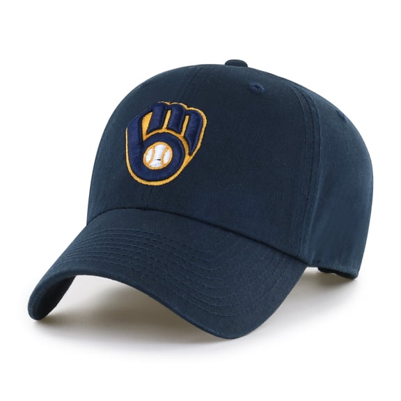 MLB Milwaukee Brewers Team Color Unstructured Clean Up Hat