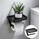 thumbnail image 3 of Soporte para Papel Higiénico con Estante para Teléfono Soporte para Rollo de Papel Higiénico para Baño con Tornilloe Montaje, Montaje con Macarena Soporte de papel higiénico de pared, 3 of 8