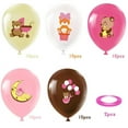 thumbnail image 2 of Haooryx Cute Bear Print Balloons Set 12 Inches Pink Rose Red 52Pcs, 2 of 6