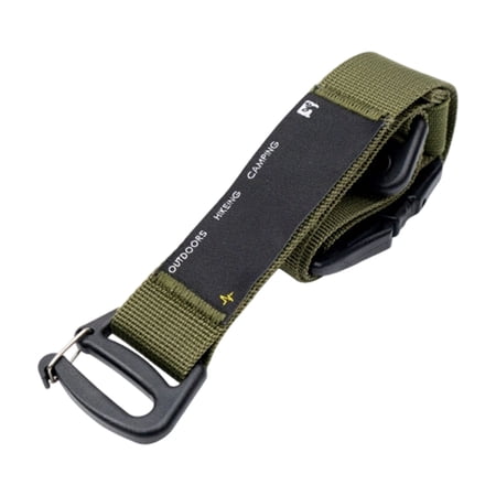 YIEMEEN Regulable Webbing Carabiner Hook Backpacks Attachments Clip Triangular Hook