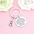 thumbnail image 3 of TRAHOO-Inspirational Lighthouse Keychain Lighthouse Lover Gifts Behind You All Your Memories Keychain, 3 of 4