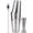 Boston-b, variant on Professional Bar Tool Kit with Etched Mermaid Design, 3-Piece Stainless Steel Set Includes Jigger and Mixing Spoon for Home Mixology, 17/24oz