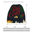 thumbnail image 3 of Disketp Merry Christmas Elk Slouchy Beanie Hip-Hop Soft Lightweight Running Beanie Adult Hats Chemo Cap for Men Women, 3 of 8