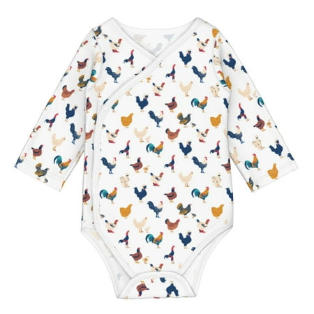 

Coaee Various Rooster for Soft Cotton Baby Long-Sleeve Bodysuit Girls Boys Bodysuit Romper