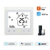 THP1002-GCLW Water/Gas Boiler Thermostat Smart WiFi Digital Temperature Controller Tuya/SmartLife APP Control Backlit LCD Display Programmable Voice Control Compatible with Echo/ Home/Tmall Genie/IFT