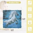 thumbnail image 2 of Dreamtimes Running Horse Vintage Baby Muslin Washcloths Face Towel, 3 PCS Burp Cloths Cotton Wipes Infant Wash Cloth for Newborn Boys Girls 12x12 inches, 2 of 7