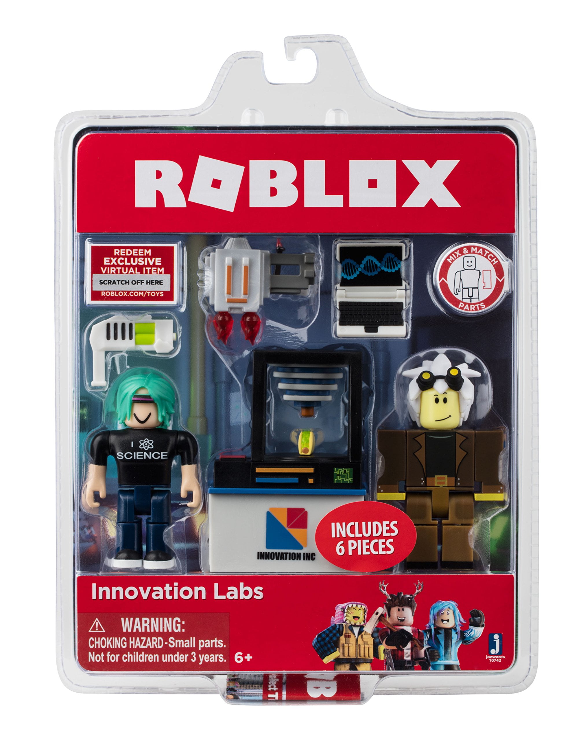Roblox Action Collection Innovation Labs Game Pack Includes Exclusive Virtual Item Walmart Com Walmart Com - roblox escape room lab