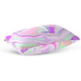 thumbnail image 5 of Marble and Abstract Liquid Velvet Oblong Lumbar Plush Throw Pillow Cover/Shams Cushion Case - 20x36in - Decorative Invisible Zipper Design for Couch Sofa Pillowcase Only, 5 of 7