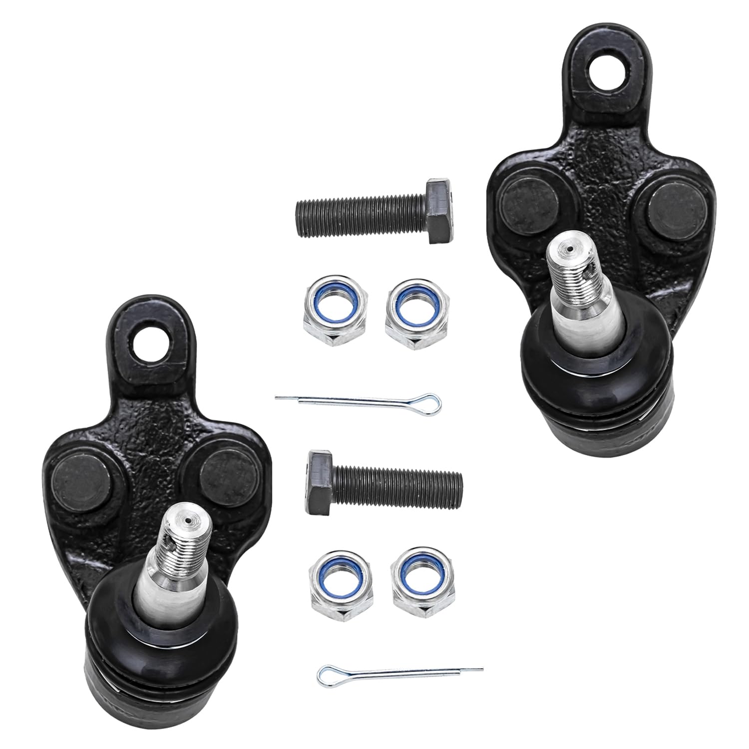 Detroit Axle - Front 6pc Suspension Kit for Toyota Camry Highlander Solara, Lexus ES300 RX330 RX350 RX400h, 2 Lower Control Arms, 2 Lower Ball Joints, 2 Sway Bars, Replacement