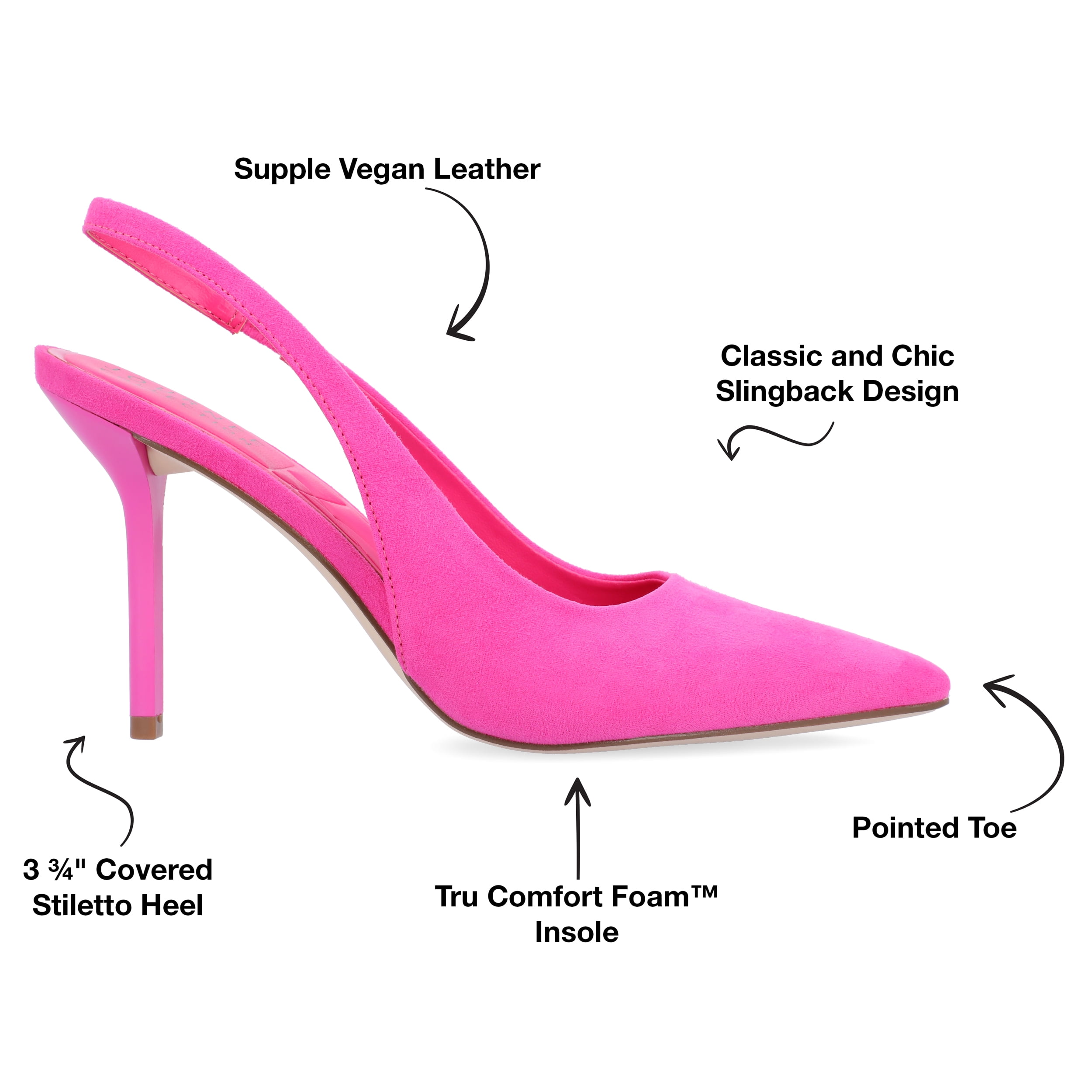 Journee Collection Womens Elenney Tru Comfort Foam Mid Heel