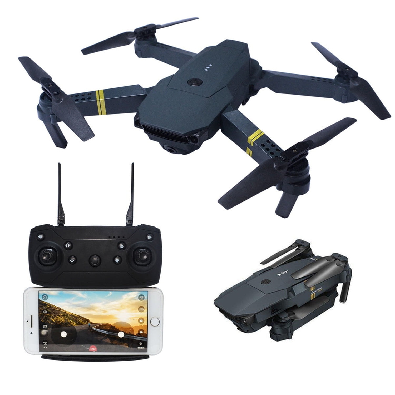 Professional Foldable Mini Drone  With 4K Camera, Wide Angle Design,  Long Range Video, 2MP, WiFi FPV, 3D Video Capability, Height Keeping, And  RC Quadcopter Perfect Gift Toy From Anica, $36.23