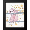 thumbnail image 2 of Mingo, Jessica 19x24 Black Modern Framed Museum Art Print Titled - Pink Sloth II, 2 of 5