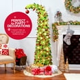 thumbnail image 3 of 5Ft Prelit Bendable Christmas Tree,Top Decorated with Red Balls,Collapsible Xmas Tree with Lights, The Best Christmas Decorations Suitable for Home, Apartments, and Offices, 3 of 7