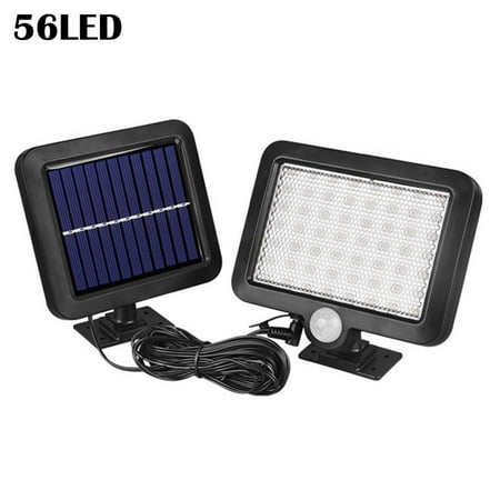 

56/100 LED Solar Power Light Waterproof Infrared Human Motion Sensor Security Wall Lamp