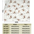 thumbnail image 5 of Buck Deer Blanket Soft Lightweight Flannel Fleece Blanket Cozy Warm Wildlife Animal Decor Bedding Stuff Fuzzy Plush Throw Blanket Gifts for Lover Boys Girls Kids Women Men Adults Bed Travel 50"x60", 5 of 6