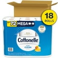 thumbnail image 5 of Cottonelle Ultra CleanCare Strong Toilet Paper, 18 Mega Rolls, 312 Sheets per Roll (5,616 Total), 5 of 11