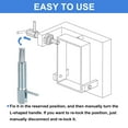 thumbnail image 4 of Uxcell Retractable Indexing Plunger Pin, l Spring Plunger Carbon Steel Spring Loaded Latch Telescopic Locking Pin 4 M16, 4 of 6