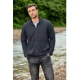 thumbnail image 5 of COOFANDY Mens Waffle Jacket Coat Lightweight Bomber Jacket Varsity Baseball Jacket, 5 of 10