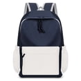 thumbnail image 2 of CUZIBR Kids Backpack Lightweight Color Block Drawstring Zipper Design Side Elastic Water Bottle Pockets School Bag For Girls Student School Bag Travel Everyday Use, 2 of 3