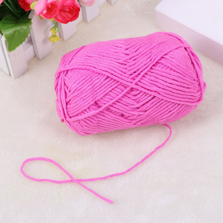 12Pcs 50g Milk Cotton Yarn Cotton Chunky Hand-woven Crochet Knitting Wool  Yarn Warm Yarn for Sweaters Hats Scarves DIY (Random Colors) 