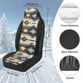 thumbnail image 7 of Uorisanigo Car Seat Covers Front Seats Only, Comfortable Plush 2-Pack Aztec Print Front Seat Covers, Universal Fit for Trucks Vans SUVs Sedans Automotive, 7 of 7