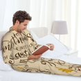 thumbnail image 6 of Hirioo Thanksgiving With A Grateful Heart for Men's Pajama Sets 2 Piece Pjs Men's Long-Sleeved Pajama Set Button Down Sleepwear,S-XXL-X-Large, 6 of 7