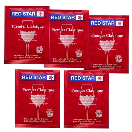 Red Star Premier Classique Wine Yeast, 5g - (Best Yeast For Red Wine)