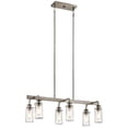 thumbnail image 1 of Kichler 43059CLP Braelyn 6 Light Linear Chandelier, Classic Pewter, 1 of 1