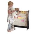 thumbnail image 6 of KidKraft Wood and Canvas Sling Bookshelf, Natural & Espresso, 6 of 7